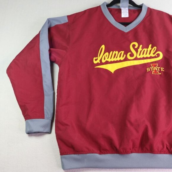 Iowa State Shirt Mens Medium Pullover Windbreaker Long Sleeve Cyclones - Picture 3 of 9